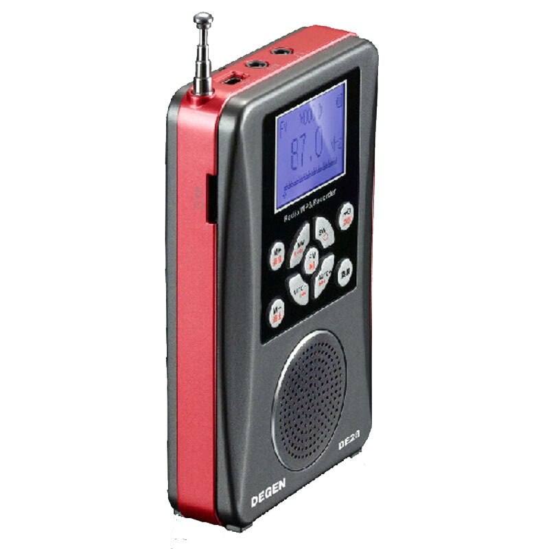 DEGEN DE-28 FM/MW/SW Short Wave Multiband Radio Receiver Portable Pocket Radio Support LED Backlit Dot Matrix Y4219A
