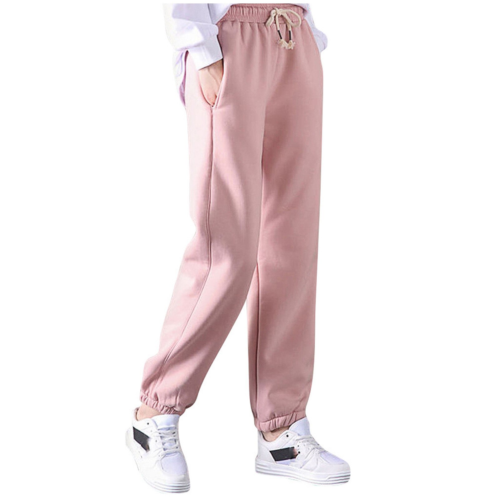 De las mujeres de la de los pantalones de terciopelo elástico de encaje Casual pantalones de harén Pantalones de invierno las mujeres gimnasio deporte pantalones @ 40: XL / PK