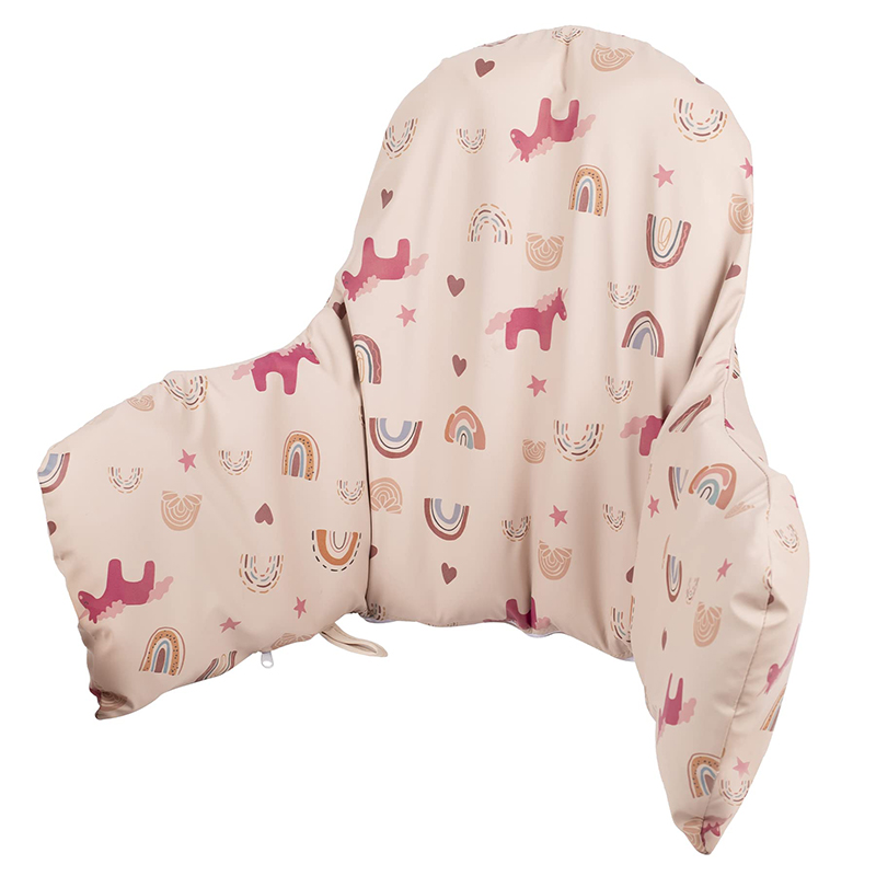 Kussenhoes voor kinderstoel Ingebouwd opblaasbaar kussen schoon te maken Kinderstoelaccessoires voor babysitten Comfortabeler: Rood