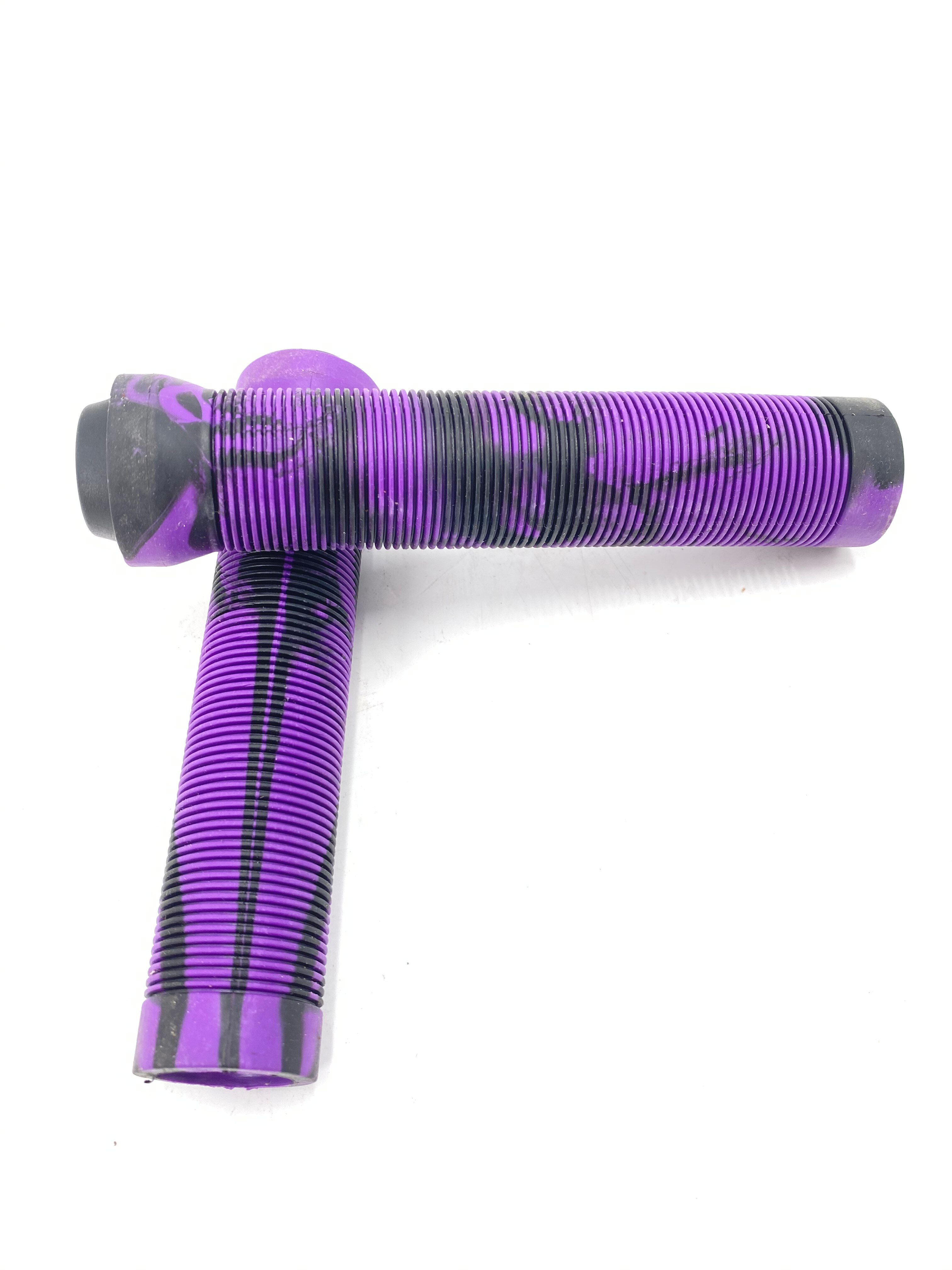 Cool price BMX stunt scooter grips durable 150mm rubber bmx grips: Purple