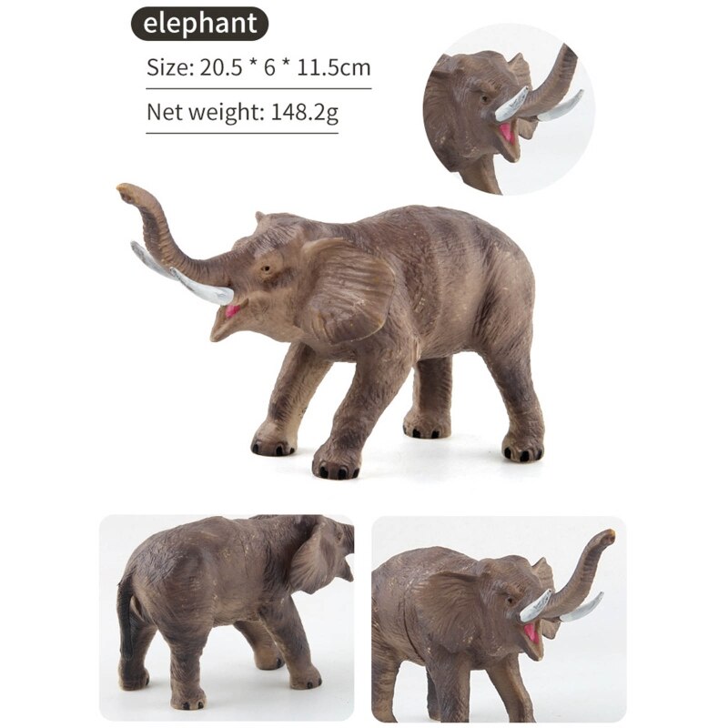 B2EB Realistisch Uitziende Beeldjes Bos Dieren Modellen Miniatuur Cake Decor