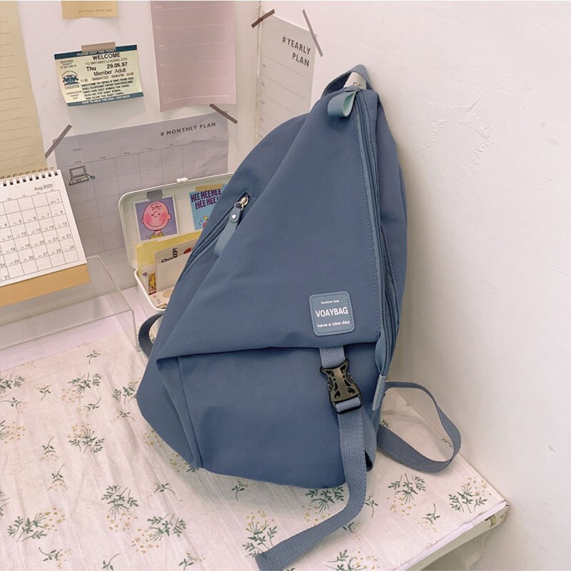 Nylon School Bags for Teenage Girls Large Capacity School Laptop Backpacks Women Travel Shoulder Bags College Students Bookbags