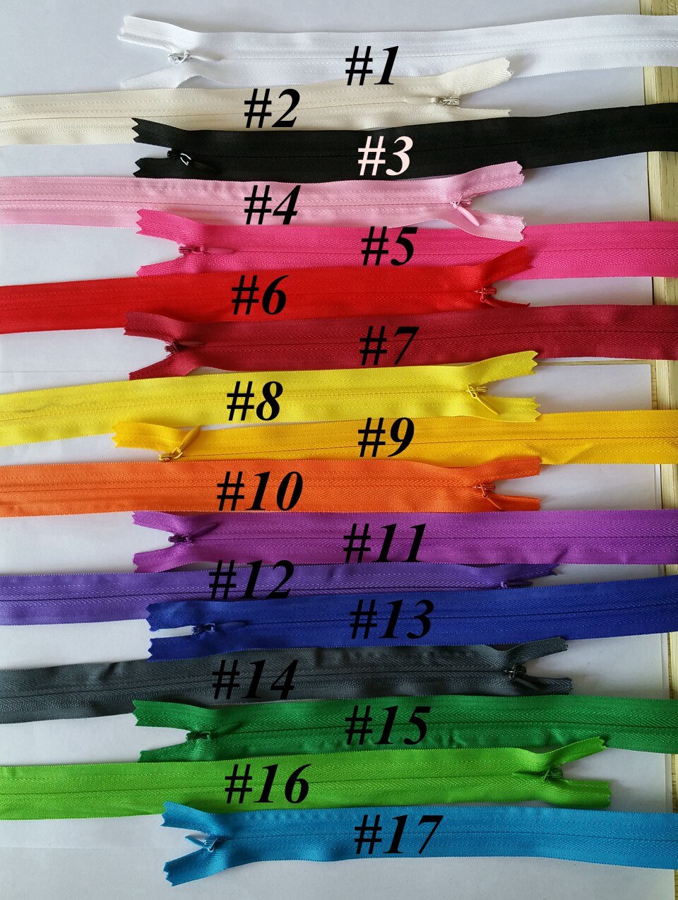 5pcs/lot 60cm invisible zipper nylon zipper for DIY repair sewing clothes dress garment accessories