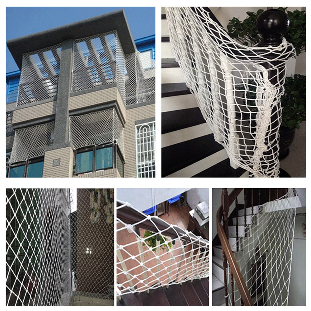 1PC Safety Net Polyester Multipurpose Protective Net Fall Danger Prevention Net for Stair Construction Site