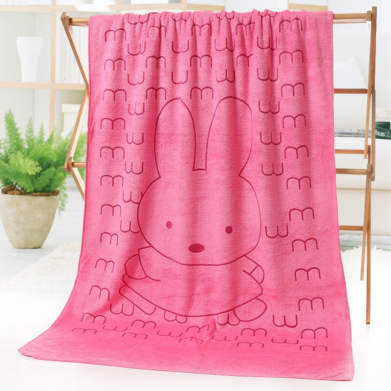140X70CM Pet Bath Towel Oversized Microfiber Towel Strong Absorbing Water Dog Towels Golden Retriever Teddy General Pet Supplies: 2-Pink