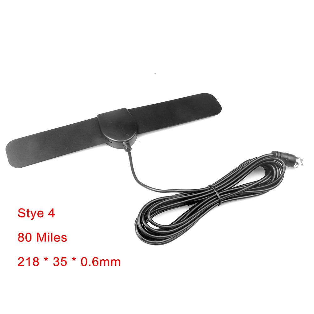 Kebidu 4K 8K Indoor High Gain HD TV DTV Box Digital Antena TV Aerial Amplified 25/50/80/200Miles Booster Active Aerial: Type 4