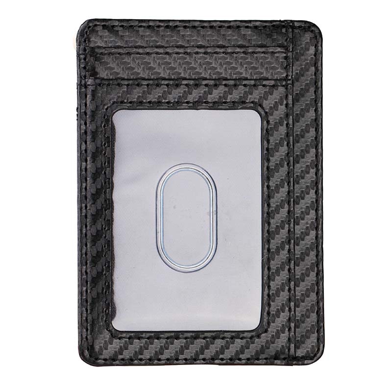 Rfid Men Women Small Bank Travel Leather Business Card Case Slim Lightweight Front Packet Wallet