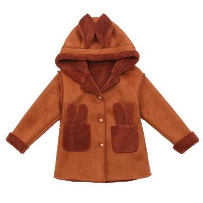 Casaco de inverno para meninas, jaqueta grossa de lã para meninas, xadrez, moda para crianças, outono, inglaterra, roupas para adolescentes, escola: Café / 2T