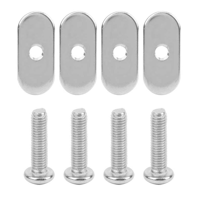 4 Sets M5 Kayak Rail Track Screws Stainless Steel Track Nuts Hardware for Kayak Mounting Replacement Kit Boat Accessories