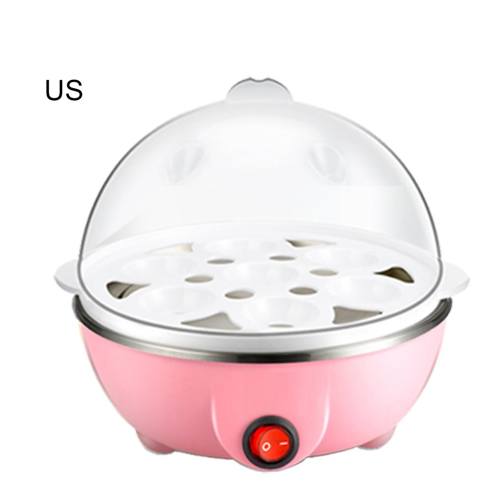 Multi-Function Egg Cooker Mini Steamed Egg Appliance Home Appliance Single-Layer Egg Cooker Breakfast Machine: Brown