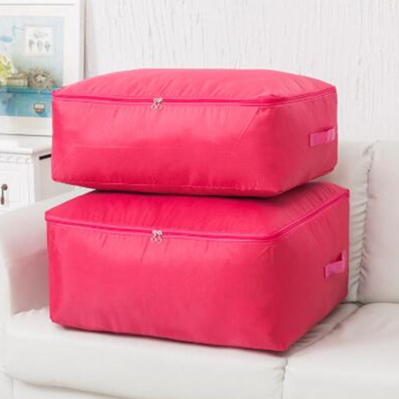 Bolsa de almacenamiento de edredón, organizador Oxford, organizadores de armario de gran capacidad, manta, bolsas de almacenamiento con cremallera a prueba de polvo, caja de almacenamiento para guardarropa