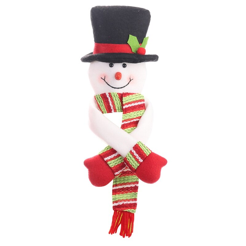 Wijnfles Cover Mooie Knuffel Kerstboom Topper Eettafel Decoratieve Ornament Elanden/Sneeuwpop/Kerstman