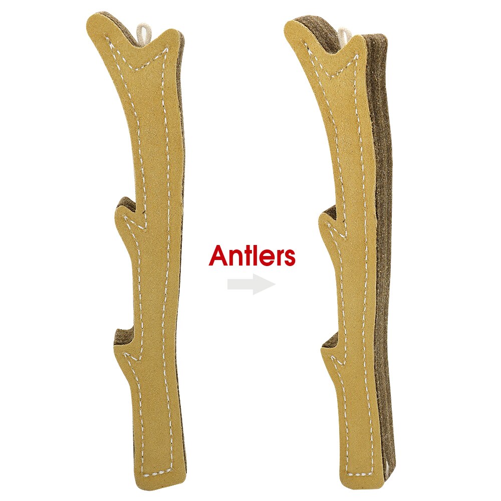 Durable Dog Bite Tug Toy Cute Dogs Chew Toys Beef Suede Pet Training Products Small Large Dogs Biting Playing Teeth Cleaning: Antleas