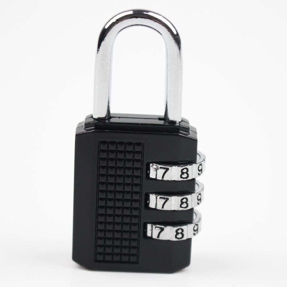 1PC 3 Digit Resettable Combination Padlock Coded Lock School Gym Locker Sheds Metal Code Password Lock Padlock