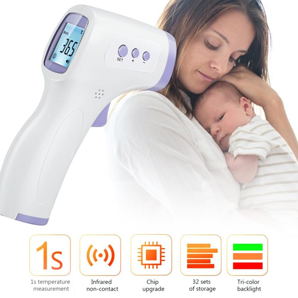 Digitale Infrarood Voorhoofd Thermometer Lcd Ir Thermometer Non-contact Ir Infrarood Thermometer Thuis Temperatuur Meter
