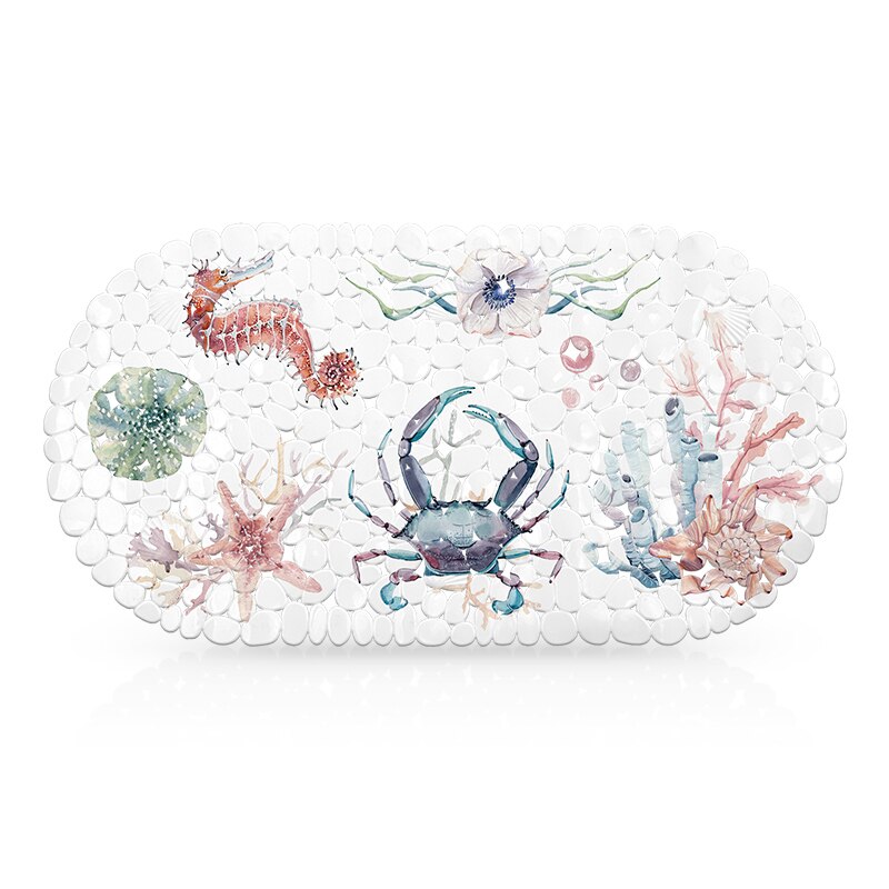 Badmatten pvc douche badmat antislip vloermat eenvoudige badmat badmat antislipmat badkamer: Zeeleven