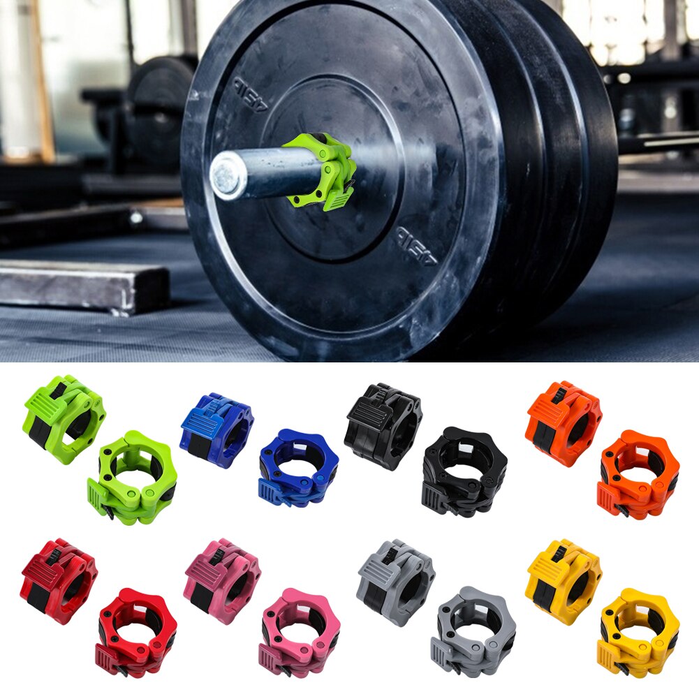 Bodybuilding halterklem clip veervergrendeling gewichtheffen halterhalsband voor eenvoudige veiligheid trainingsversieringen