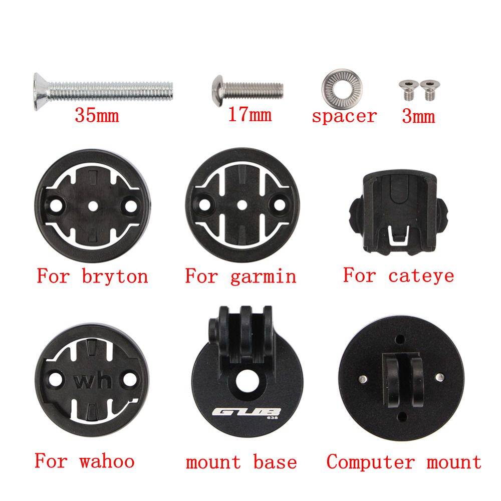 Bicycle Computer mount For Garmin Bryton Cateye Wahoo Cycling Computer Adjustable Bike Stem Top Cap Mount Holder with 4 Adapters