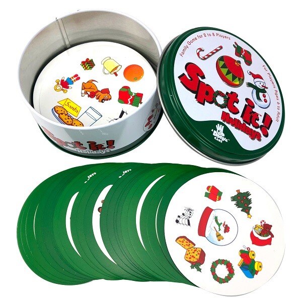 Dobble Spot Het Kaartspel Speelgoed Ijzeren Doos Sport 55Pcs Kaarten Kids Board Games Kaarten Dieren: I  holidays