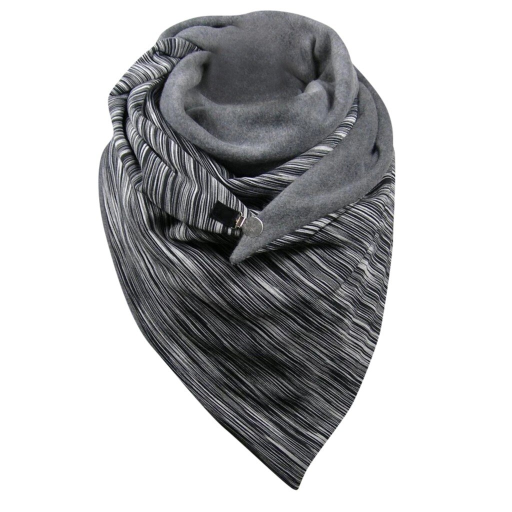 Soild Dot Printing Button Sjaal Vrouwen Luxe Soft Wrap Casual Warme Sjaals Foulard Femme Hijab Sjaal Bufanda: M