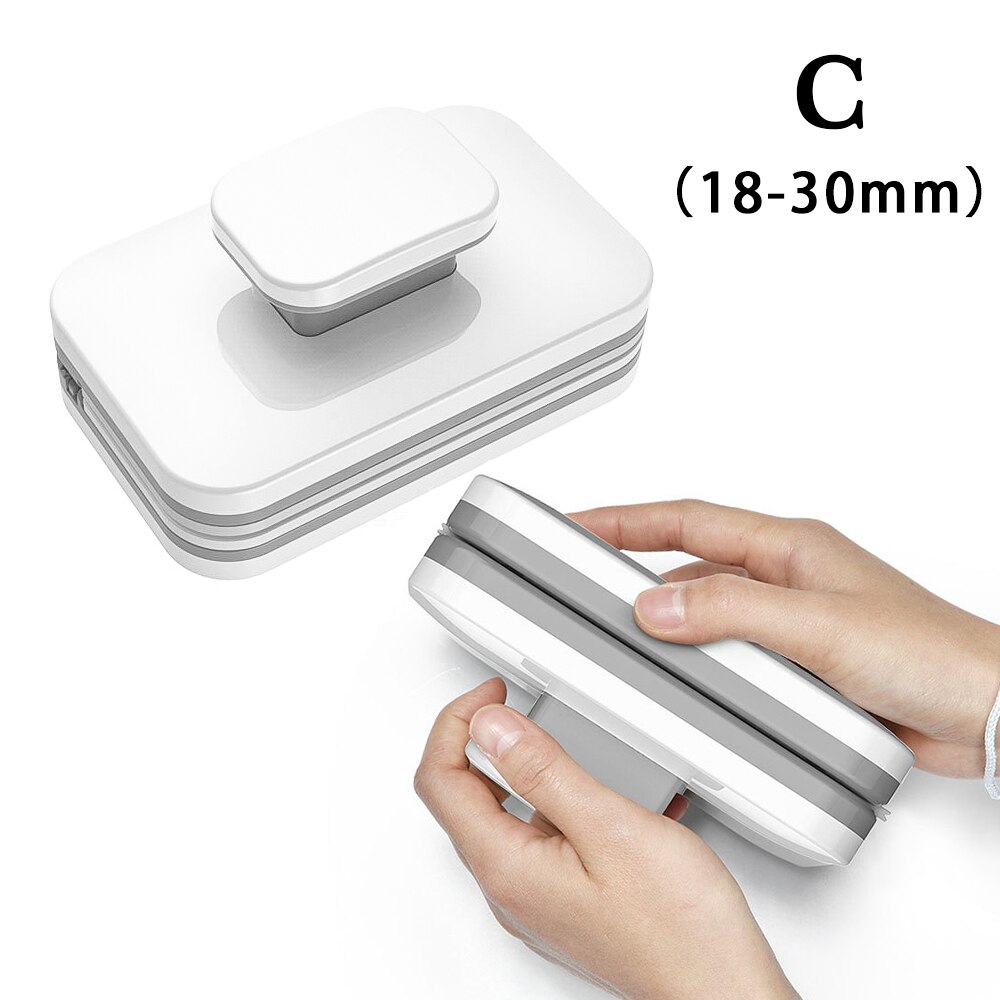Double Side Magnetic Window Cleaner Glass Cleaner Magnet Windows Glass Cleaning Brush Office Home Household Wash Window Wiper: C