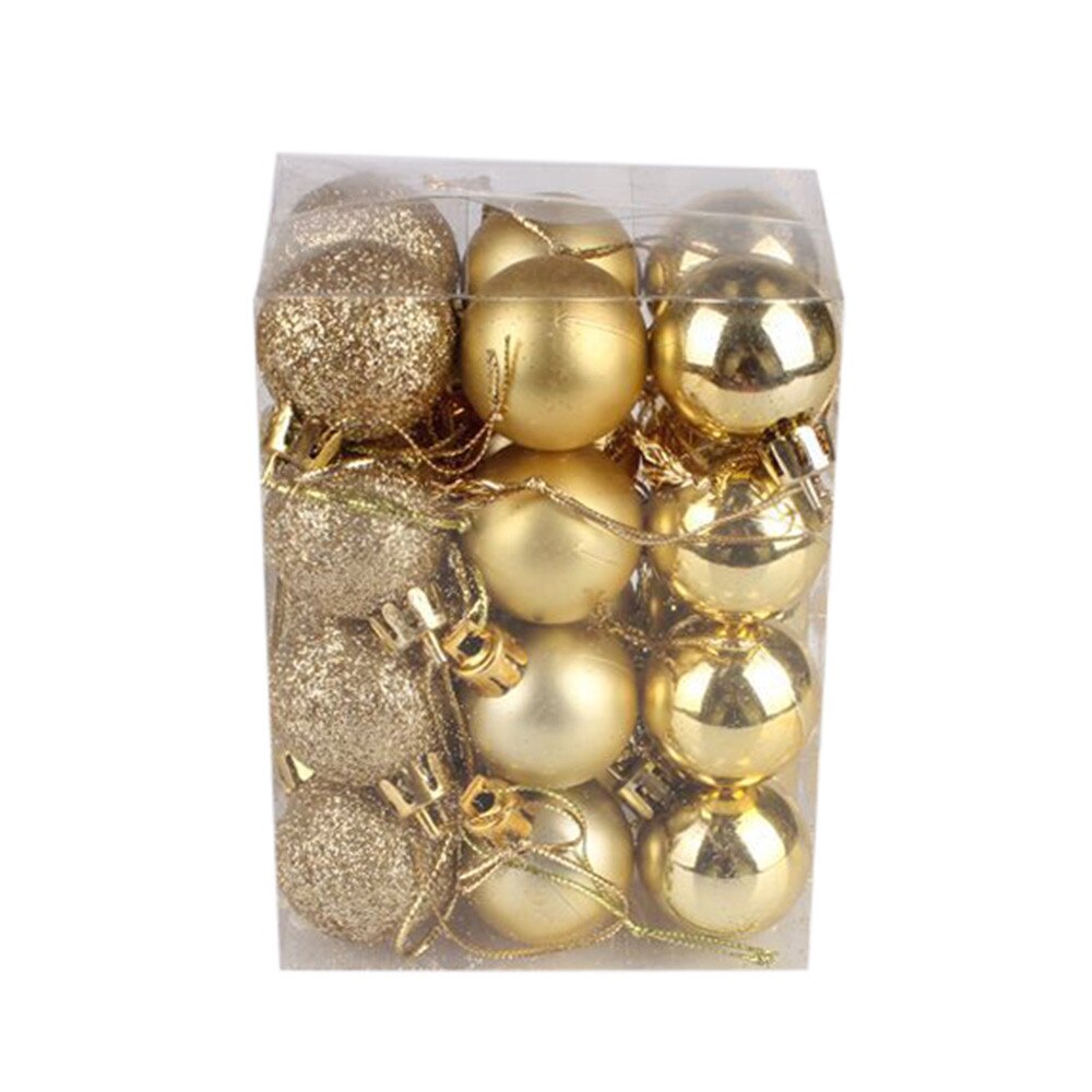 30mm Christmas Xmas Tree Ball Bauble Hanging Home Party Ornament Decor Accessories For Home Christmas Decoration Ornament: GD