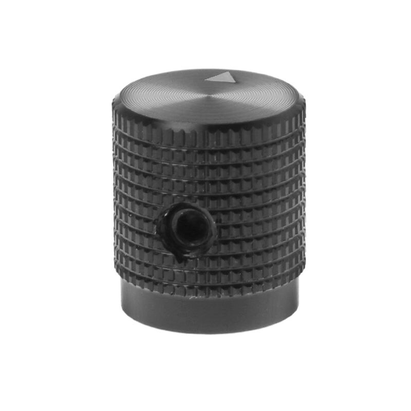 Tapa con botón para potenciómetro, Control de volumen, codificador de aluminio, altavoz Multimedia, piezas de repuesto para amplificador HIFI Musical, 14x16mm,: Black -Tape Mark