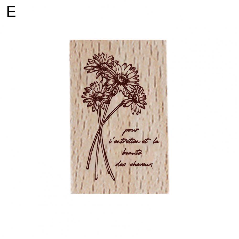 Stamp Seal Mold Three-dimensional Carving Portable Safe Handbook Diary Wooden Stamp Stamp Seal for Handicraft