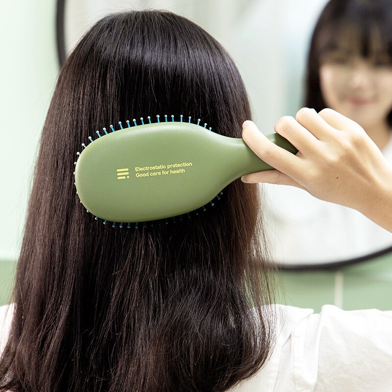 JO LIFE-cepillo de pelo con paleta herramientas de belleza, peine para pelo rizado, masaje del cuero cabelludo, antiestático, sin enredos