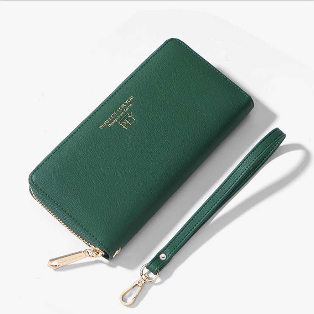 Dames portemonnee lange rits portemonnee dames creditcardhouder clutch bag: X0008-5