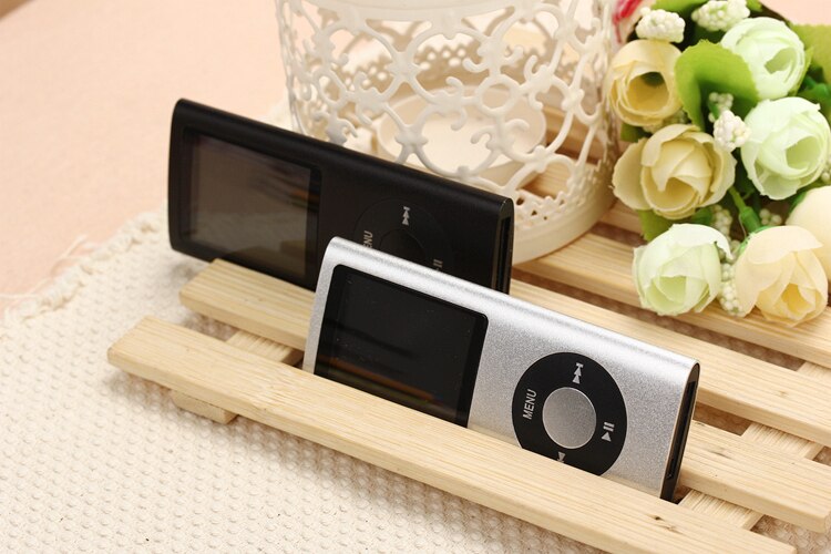 MPLSBO Slim MP3 MP4 Music Player 1.8 inch LCD 8GB 16GB Memory Screen FM Radio Video Player with Availabe