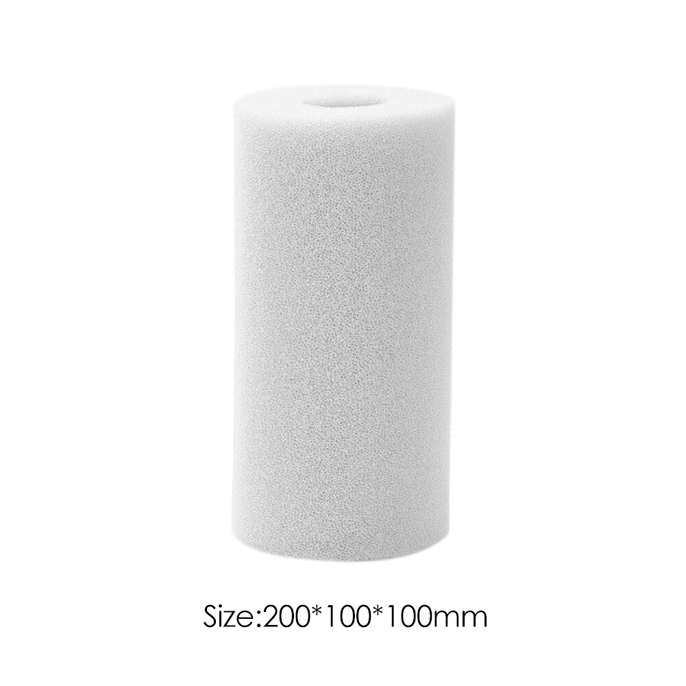 Piscine filtre mousse éponge Intex B lavable rouleau réutilisable eau propre mousse natation Portable extérieur éléments: White C
