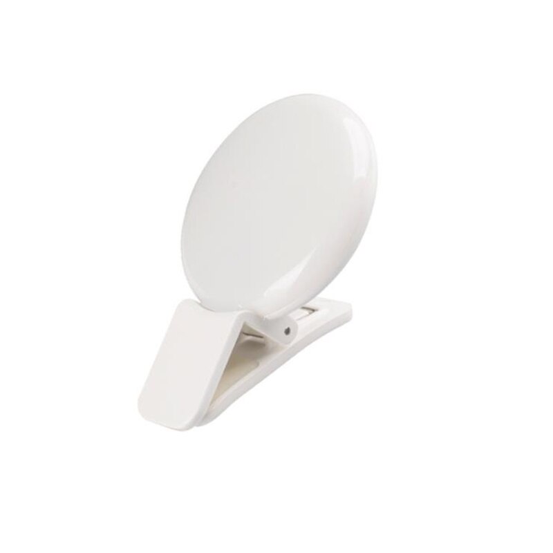 Portatile Selfie Flash Led di Clip-On Del Telefono Mobile Selfie 3 Regolabile Luce di Notte Migliorare La Luce di Riempimento di Bellezza Auto- timer Della Lampada: WHITE