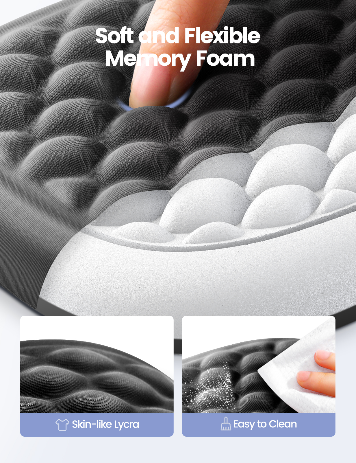 Vaydeer 1pc Elbow Rest Pad, Desk Wrist Rest Armrest, Soft Memory Foam Ergonomic Support, Mouse Cushion Pillow, Wrist Pain Relief