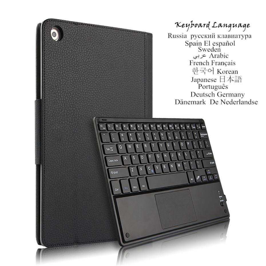 Case Voor Huawei Mediapad M5 Lite 10 10.1 "BAH2-W09/L09/W19 Afneembare Tablet Bluetooth Toetsenbord Cover Meertalige taal