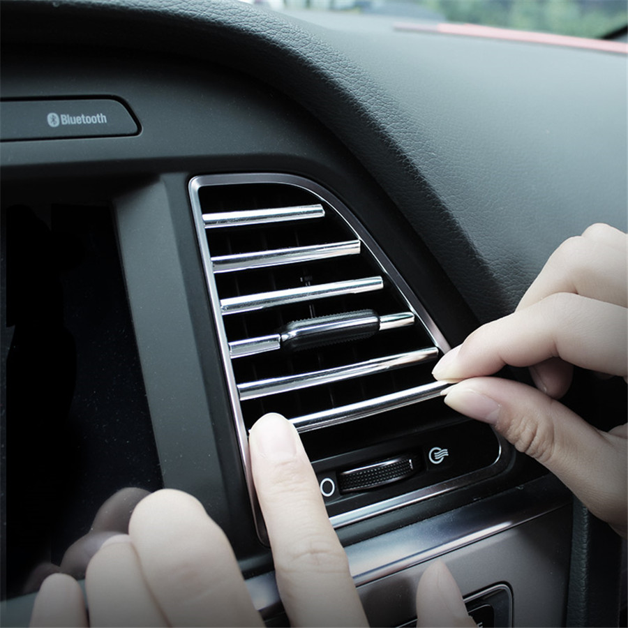 VVVIST voiture style moulures 20 cm intérieur ventilation Grille interrupteur jante garniture sortie Scratch garde protecteur voiture style bande