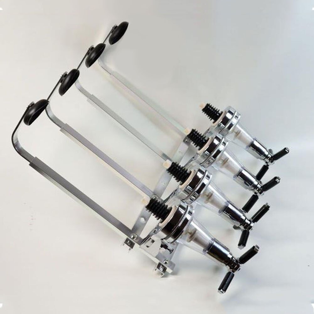 4 Spring-Loaded Station Bar Bottle Holder Beer Wall Mounted Racks Tools Wine Dispenser Drinking Pourer Party Home Space Saving