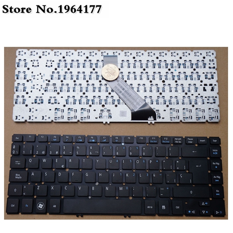 Spaanse keyboard VOOR Acer Aspire V5-431G V5-431P V5-431PG V5-471G V5-471P V5-471 V5-431 MS2360 SP ZWART