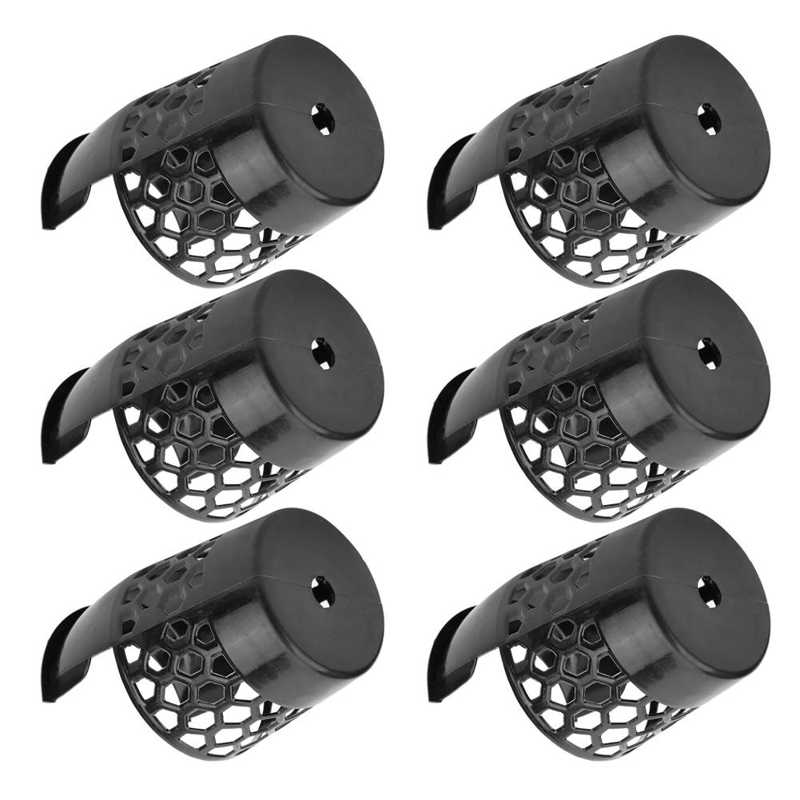 Cesta de billar de plástico de bolsillo, cesta de Snooker práctica colgante de fácil instalación, bolsillo de almacenamiento para mesa de billar, bolsillo de red para mesa de billar, 6 uds.