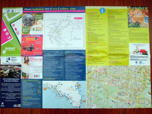 Mapa ateny-mapa miasta w atenach-informacje o atrakcjach turystycznych