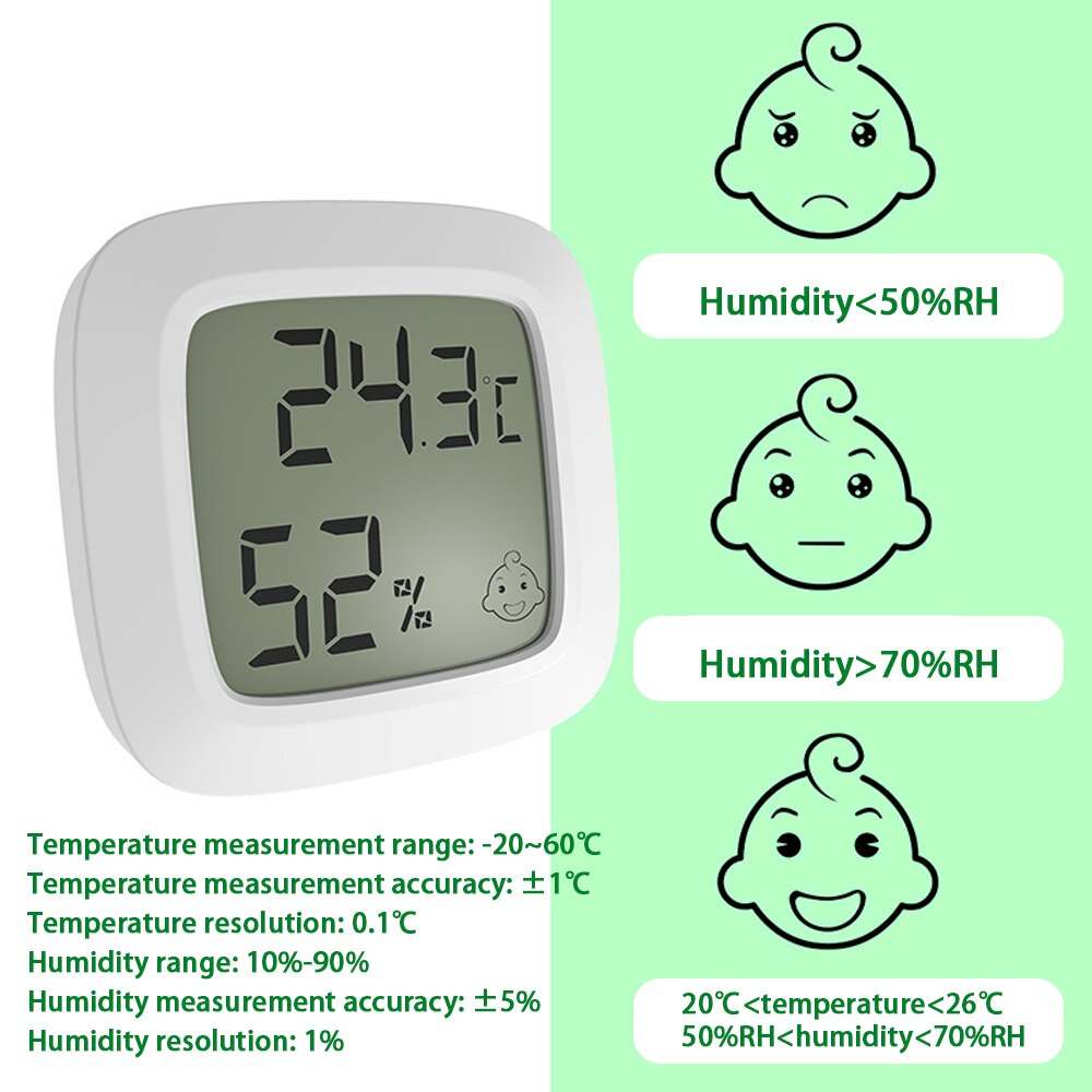 Mini Wireless Indoor Thermometer LCD Digital Temperature Room Hygrometer Gauge Sensor Humidity Meter Temperature Tools