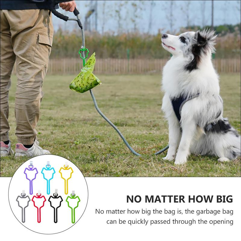 7pcs Dog Poop Bag Holder Clip Leash Poop Bag Clip Walking Dog Waste Bag Clip