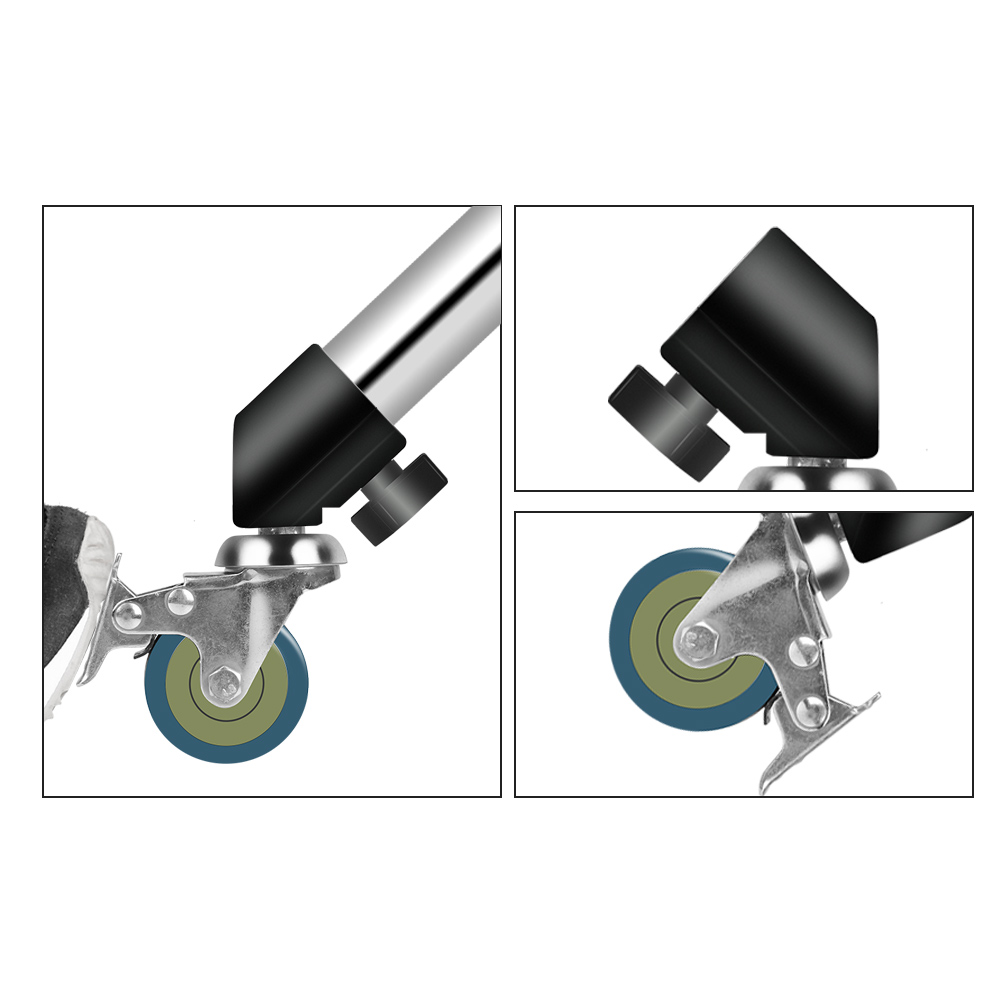 Ruedas de trípode universales profesionales Pro 3, accesorios de fotografía de iluminación pesada para estudio de fotografía multifunción, 16-22mm