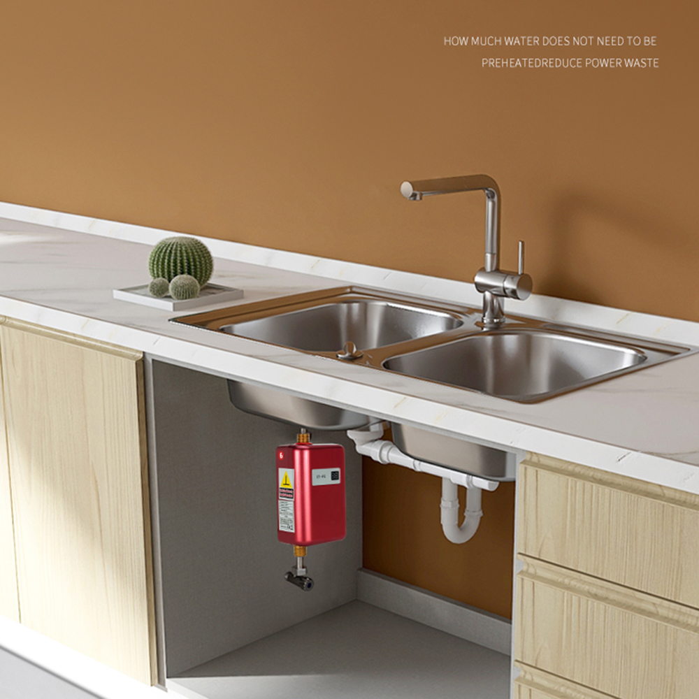 3800W Elektrische Boiler Momentane Douche Flow Snelle Verwarming Keuken Badkamer Rvs Tankless Boiler