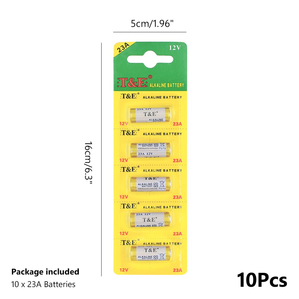 10 Pcs/lot 12v Alkaline Batteries A23 23A E23A 23AE V23GA MN21 GP23A LRV08 Dry Bateria For Remote Razor Clock Toy LED Flashlight