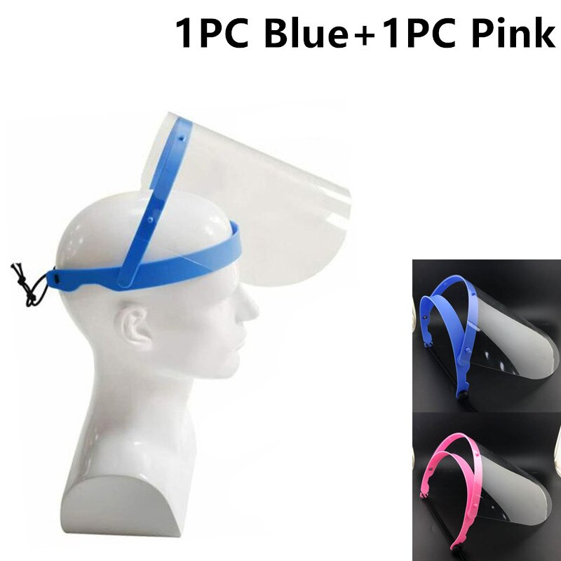Doorzichtige veiligheidsbeschermkap op het hoofd gemonteerd gezichtsscherm oogbescherming slijpen spatwaterdicht speekselbestendig pvc gezichtsbescherming helm: D-3