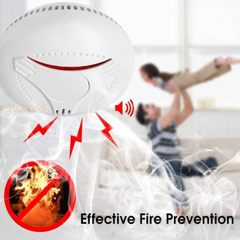 Interconnected Fire Smoke Alarms 433mhz With DC3V Battery Included Smoke Detectors 10 Years For Your Life Safe
