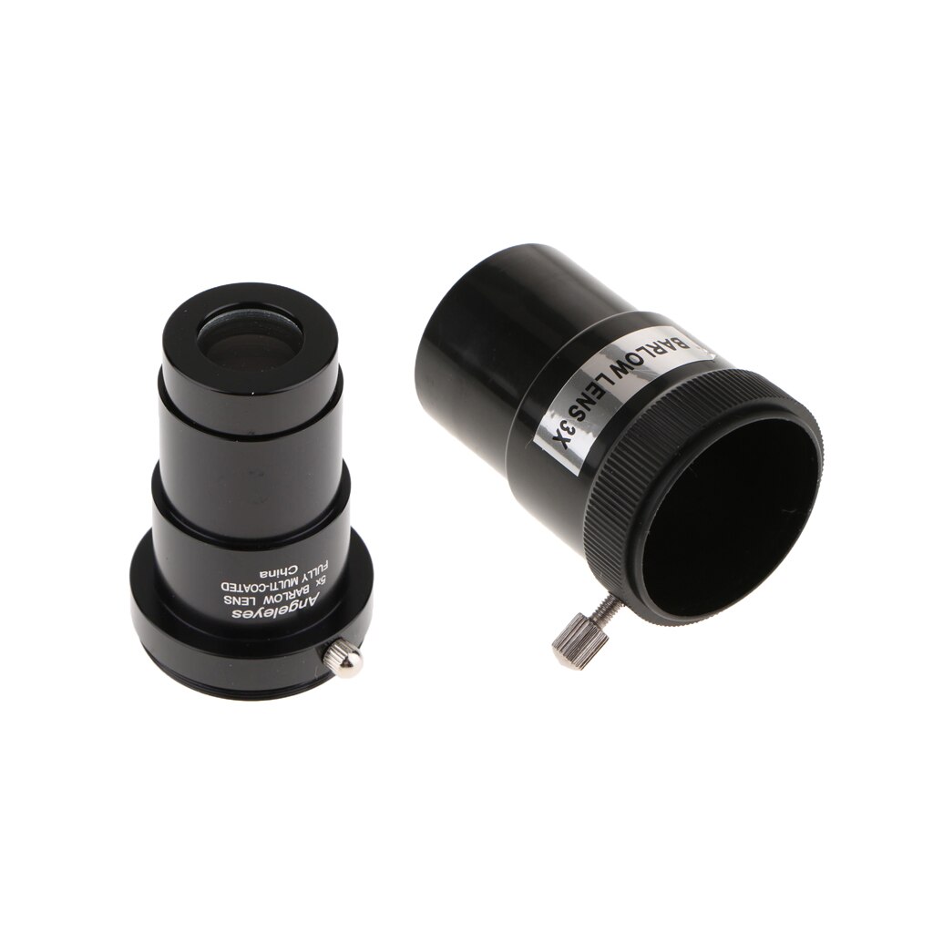 1.25 Inch 5X 3X Barlow Lens Telescope Eyepiece Set for Celestron Astronomy Photography Accessory Fully Coated M42 Thread