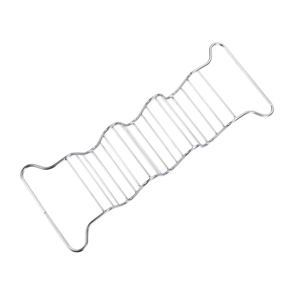 Soporte portátil de acero inoxidable para hornear, rejilla de acero inoxidable para tacos y tortillas, seguro y multifuncional, 2 uds.