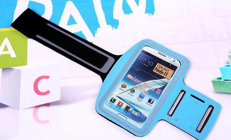 Workout Running Sport Arm Band Holder Belt Case Cover For Huawei Honor 6A DLI-TL20 DLI-AL10 /Leagoo Kiicaa Power / Ulefone Mix: Sky Blue